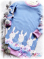 Preview: Longpullover Hasenbordüre Gr. 104