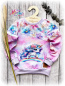 Preview: Pullover Regenbogen Einhorn Gr. 128