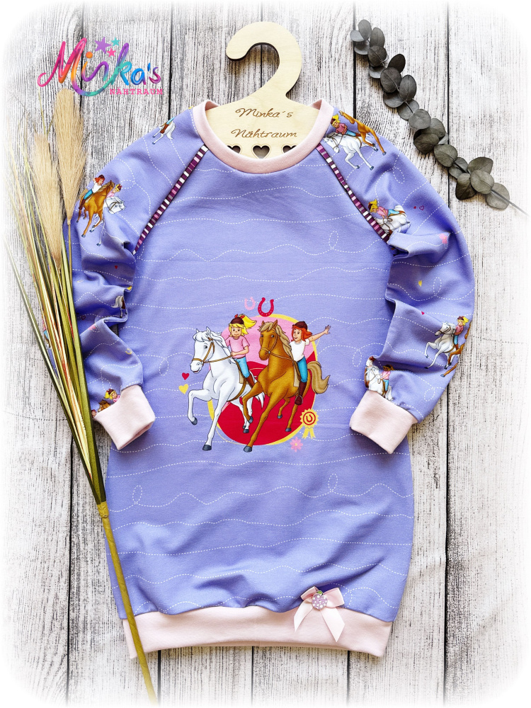 Longpullover Bibi & Tina Lila Gr. 134