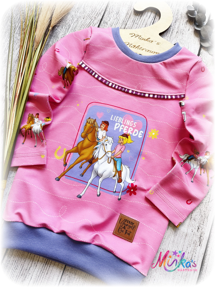 Langarmshirt Bibi&Tina rosa Gr. 116