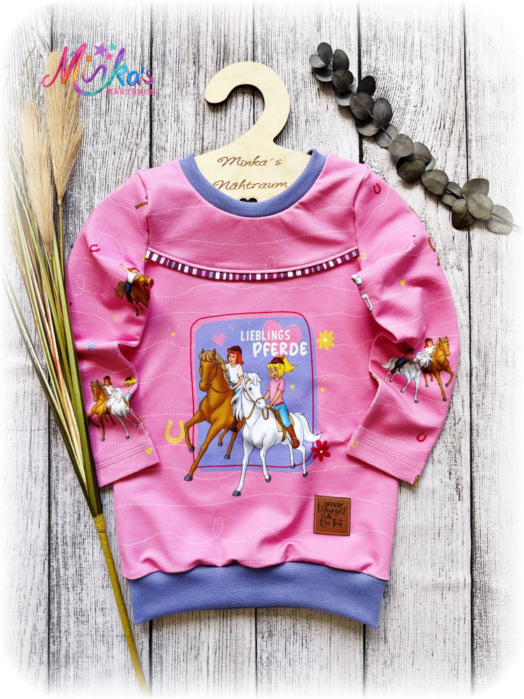Langarmshirt Bibi&Tina rosa Gr. 116
