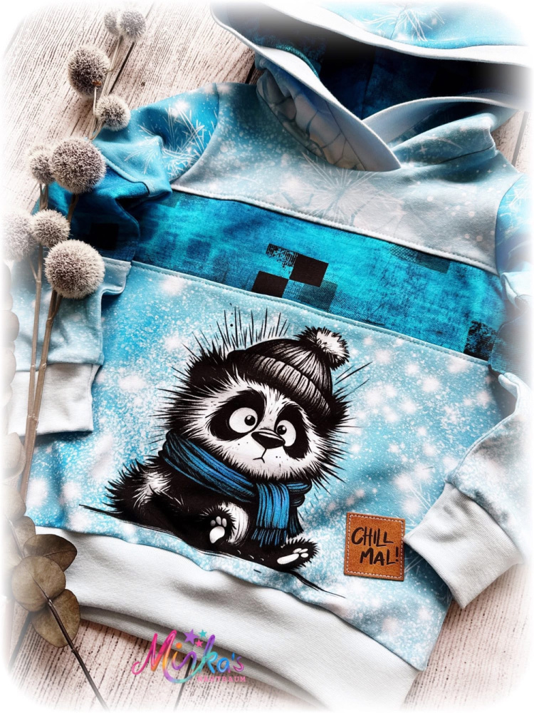Hoodie Bad Hair Panda Gr. 104