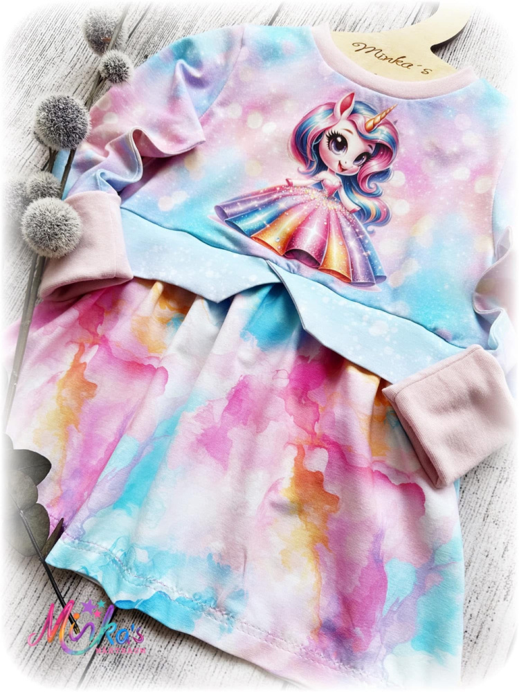 Tunika/Kleid Einhornprinzessin Gr. 104