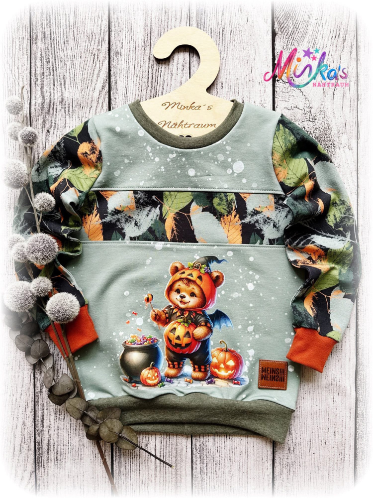 Halloween Bärchen Pullover Gr. 110