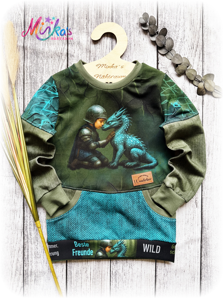 Pullover "Drachenfreund" Gr. 116