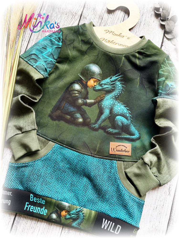 Pullover "Drachenfreund" Gr. 116