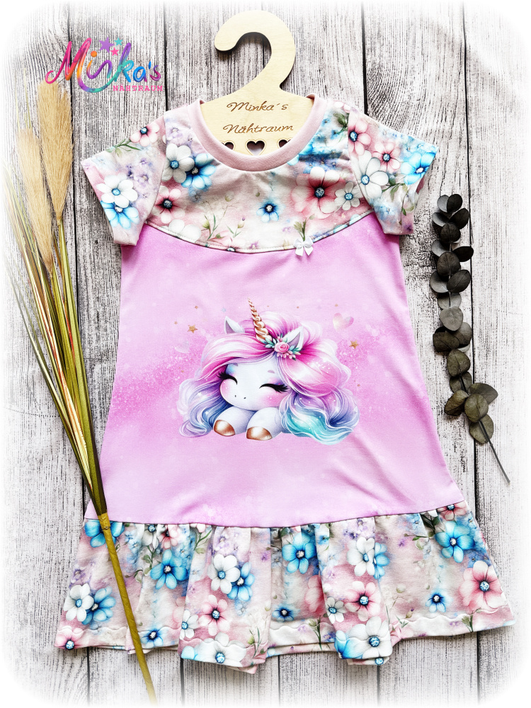 Sommerkleid "Flower Unicorn" Gr. 122