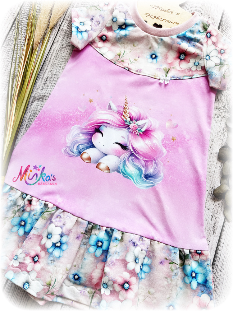 Sommerkleid "Flower Unicorn" Gr. 122