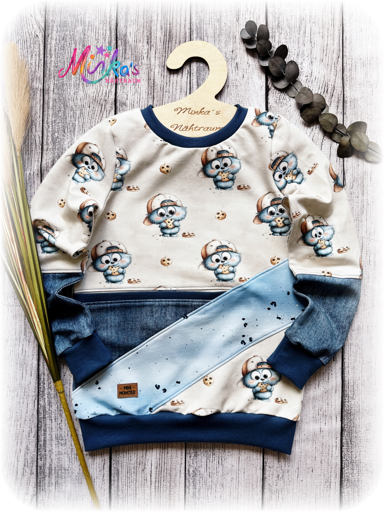 Pullover "Monsterchen" Gr. 128