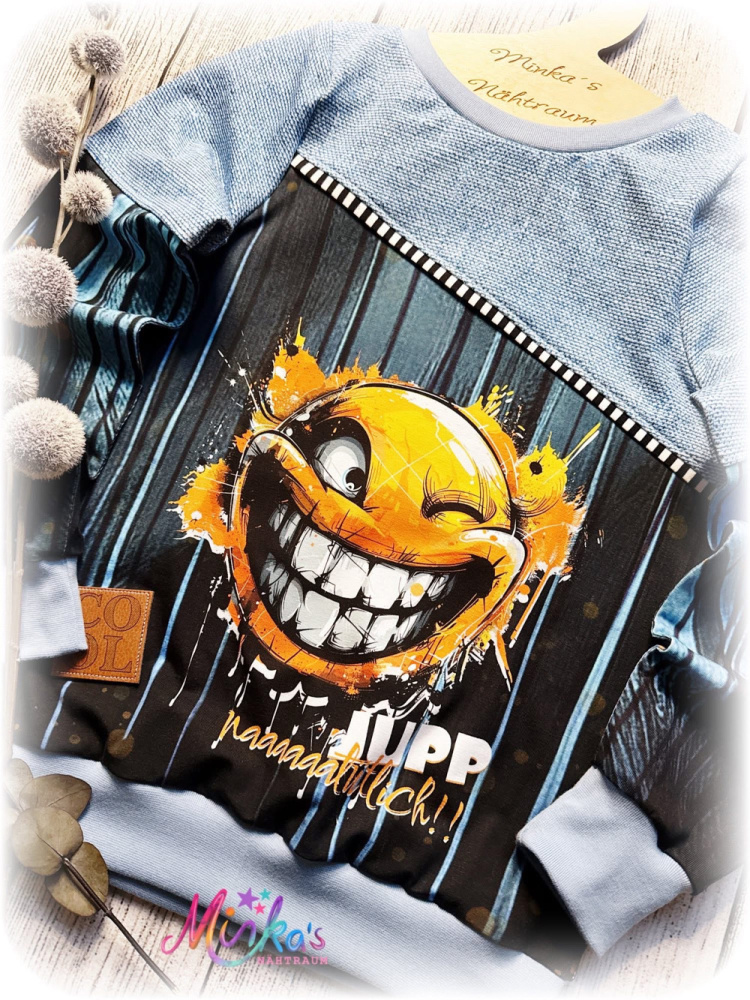 Pullover Smiley Gr. 134