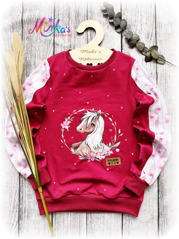 Pullover Pferdeliebe Gr. 134