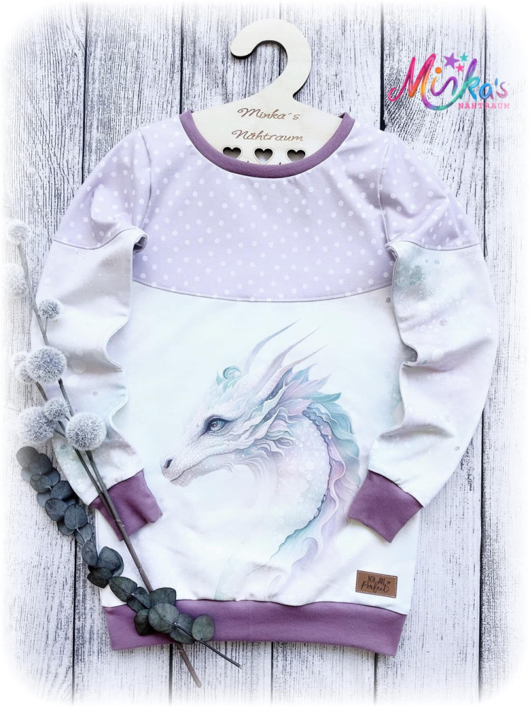 Longpullover Pastelldrache Gr. 140