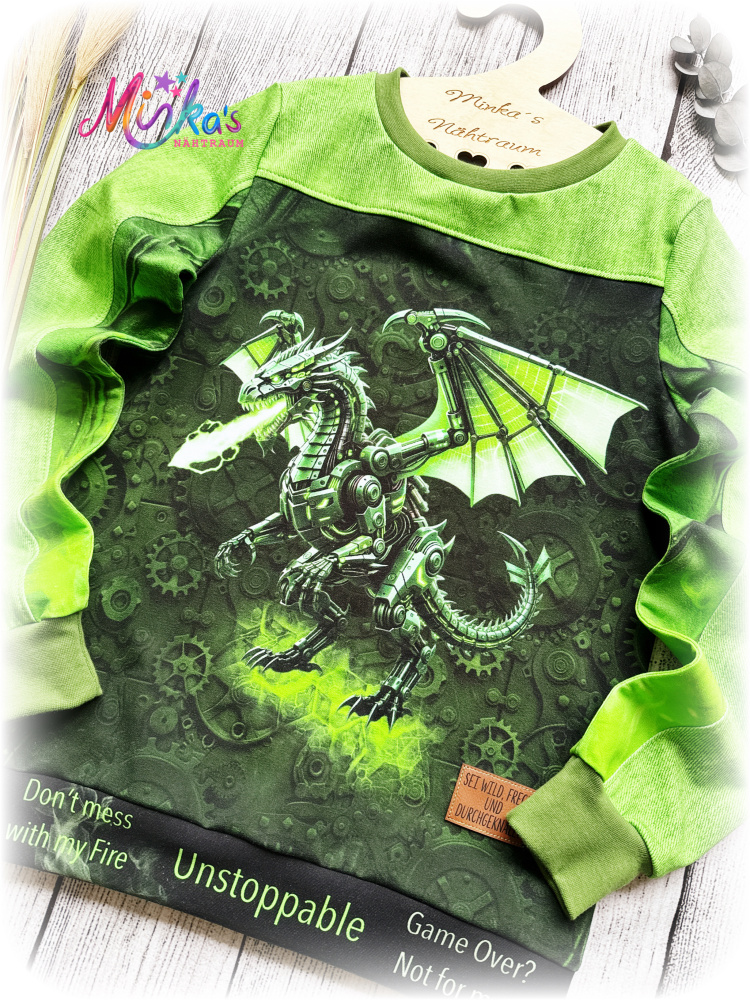Pullover "Robodragon" Gr. 140