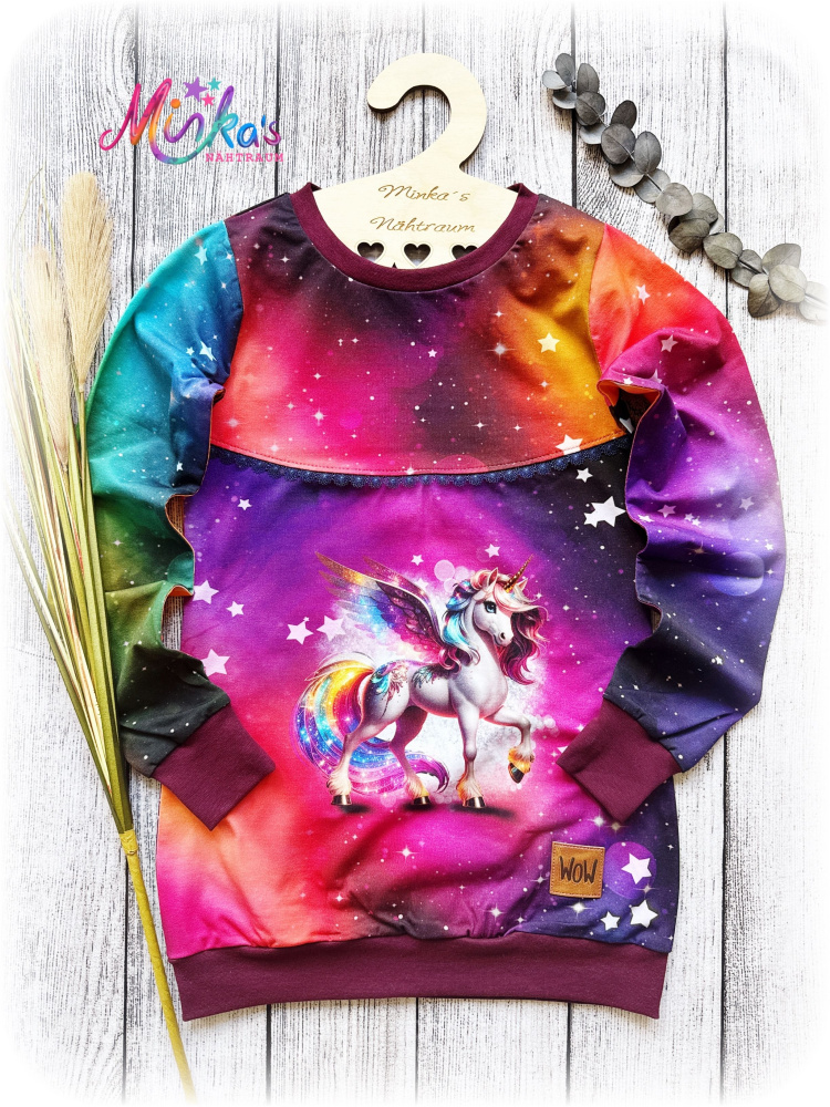 Longpullover "Pega Einhorn" Gr. 152