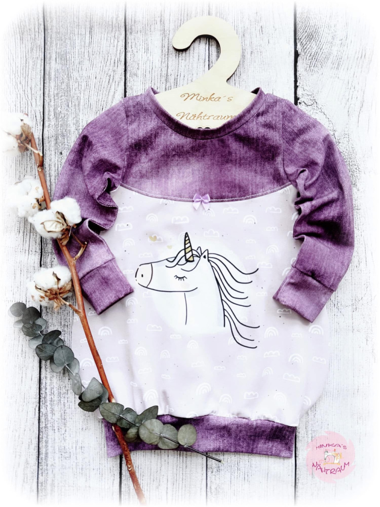 Ballonkleid Einhorn Gr. 86