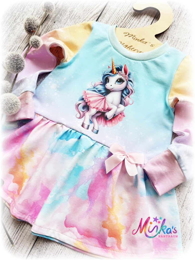 Tunika Einhorn Rainbow Gr. 92
