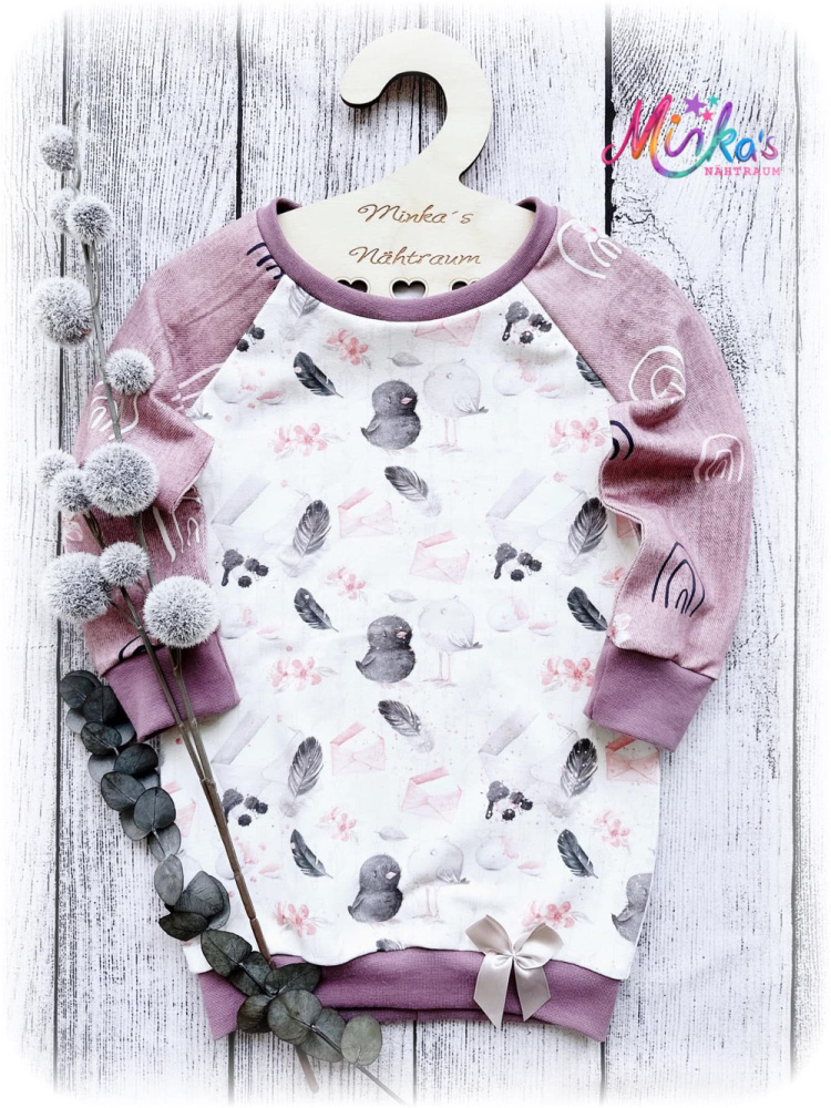 Longpullover Vögelchen Gr. 92