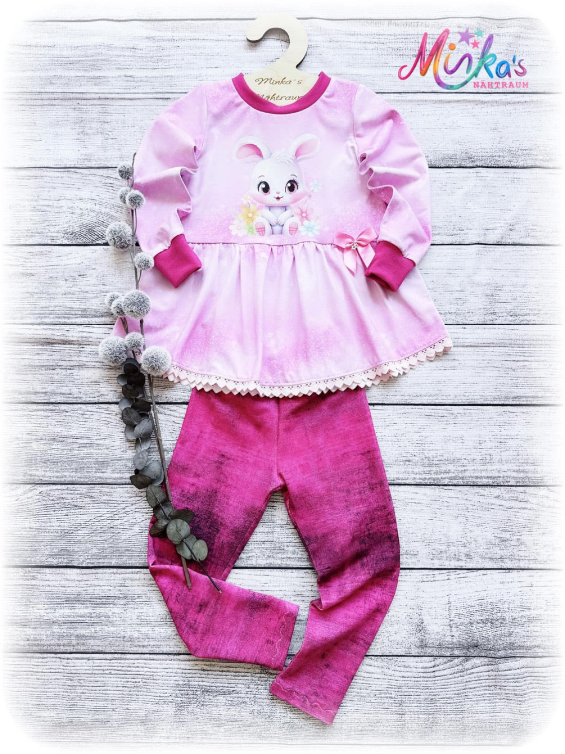 Set Tunika Häschen Gr. 104