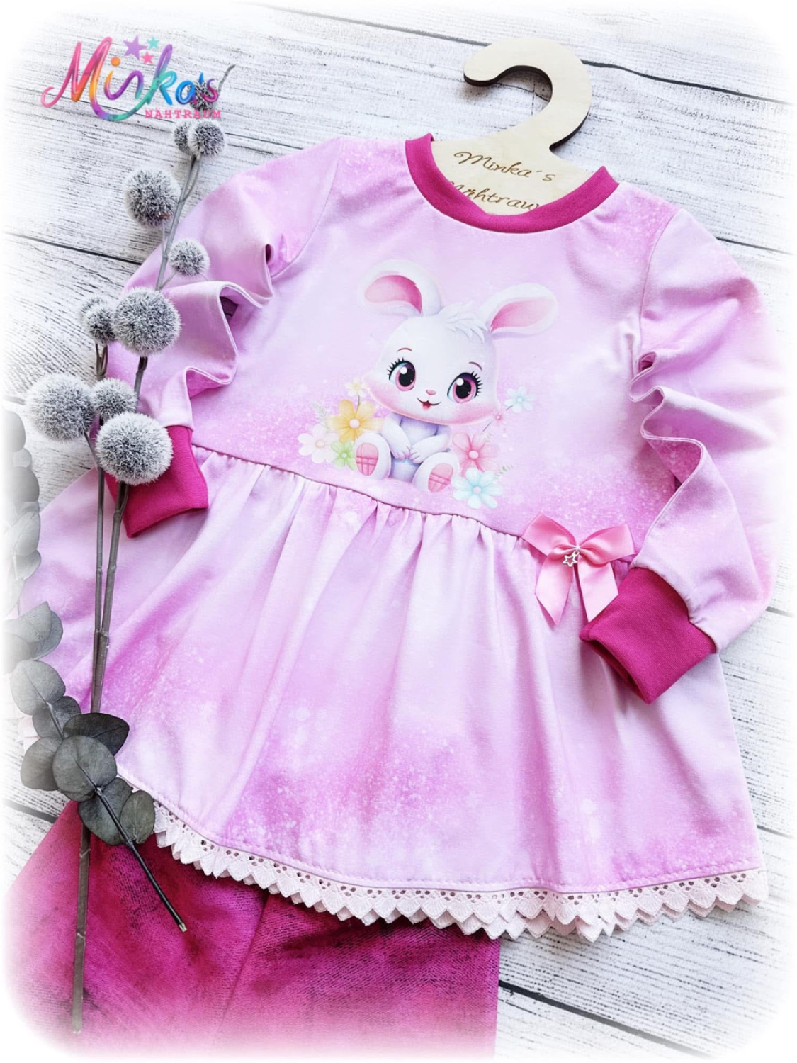 Set Tunika Häschen Gr. 104