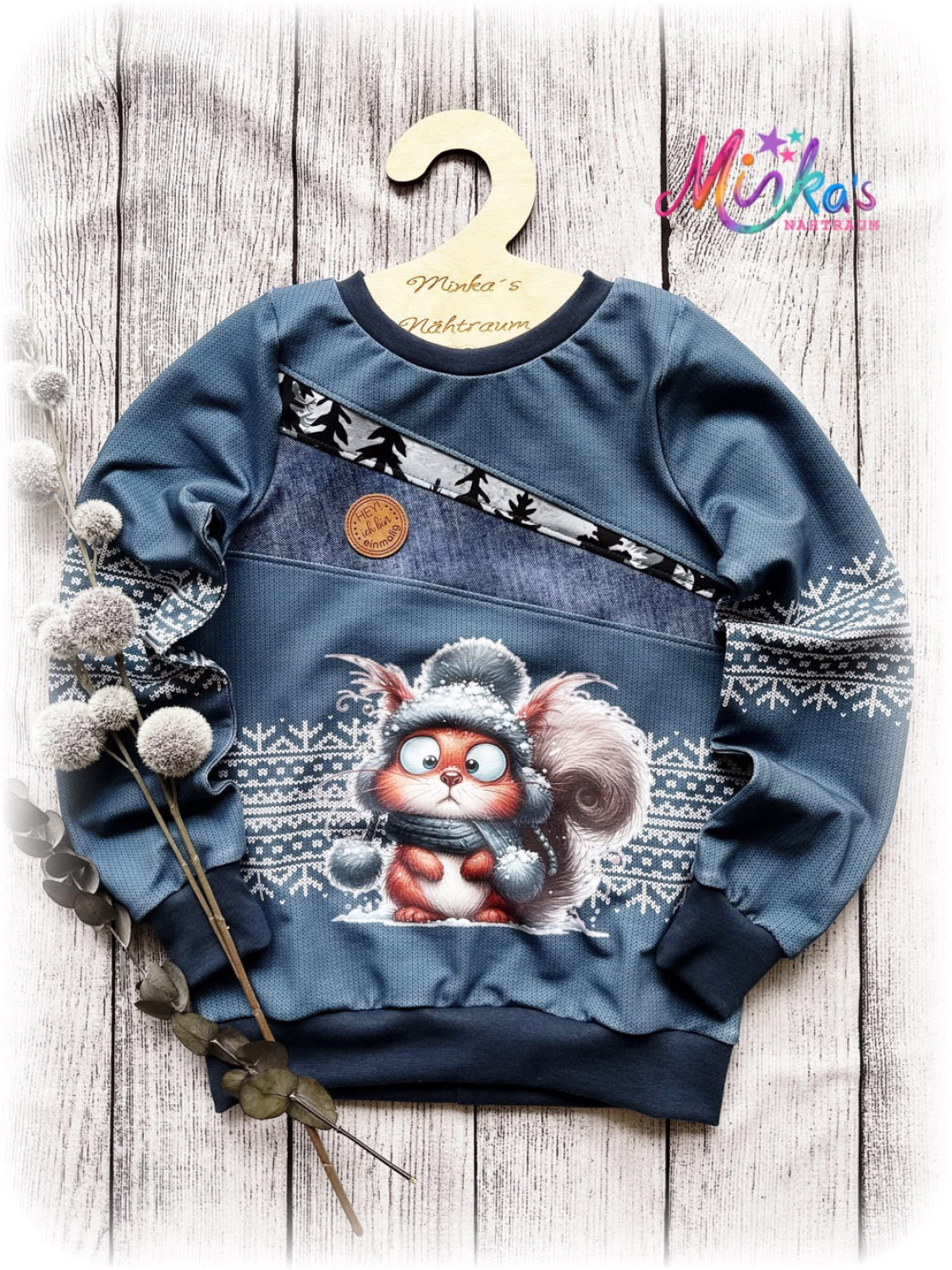 Pullover Eichhörnchen Gr. 104