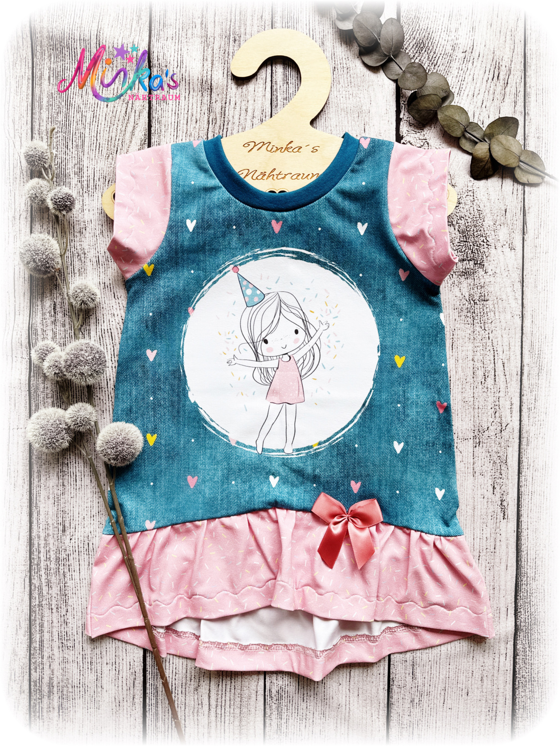 Volantshirt "Birthday Girl" Gr. 104