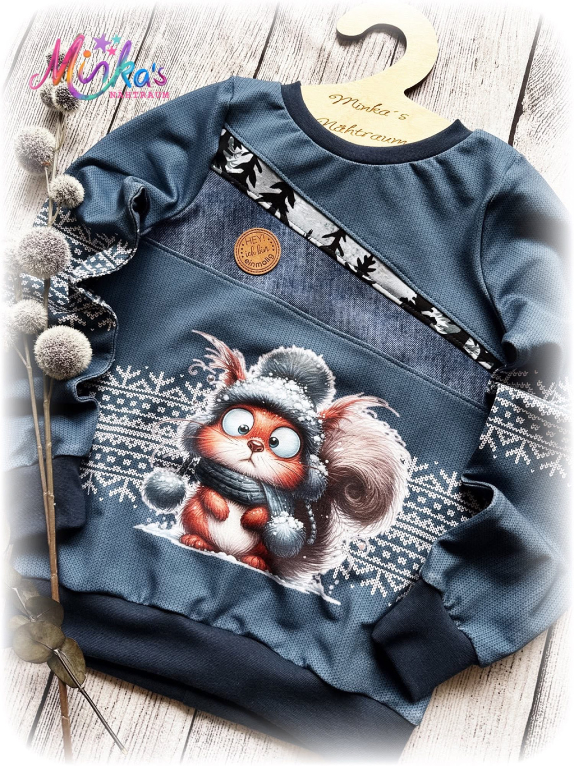 Pullover Eichhörnchen Gr. 104