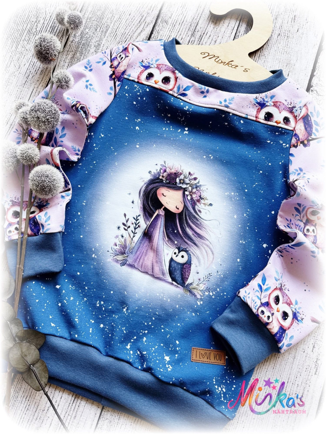 Pullover Eulenmädchen Gr. 110