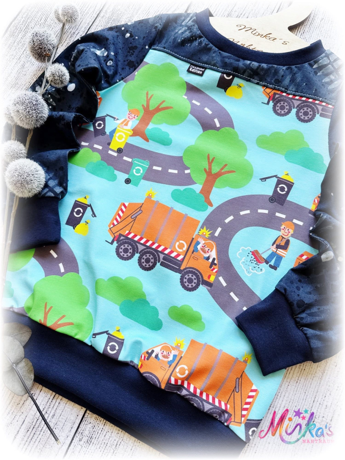 Pullover Müllauto Gr. 116