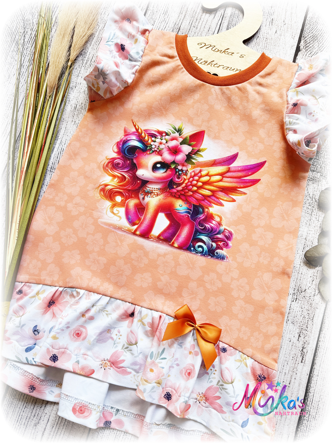Volantshirt "Beach Unicorn" Gr. 116