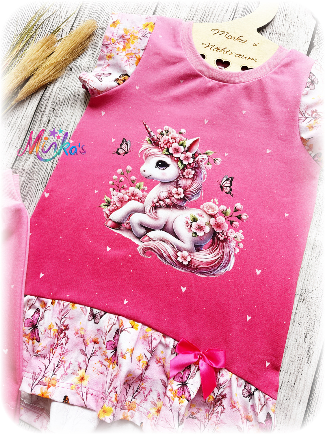 Sommerset "Kirschblüteneinhorn" Gr. 128