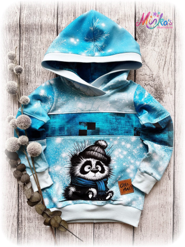 Hoodie Bad Hair Panda Gr. 104