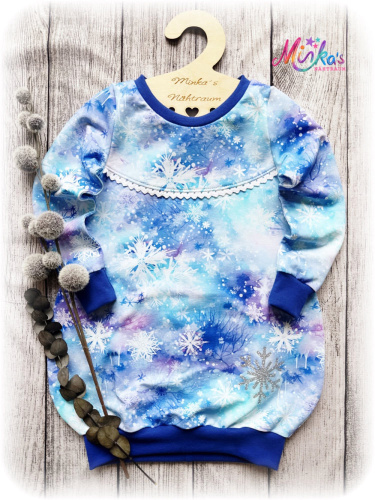 Ballonkleid Schneeflocke Gr. 110