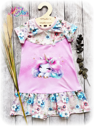 Sommerkleid "Flower Unicorn" Gr. 122