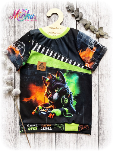 T-Shirt "Gamer Wolf" Gr. 152