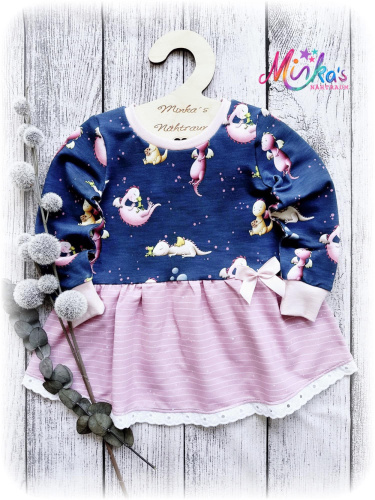 Tunika kleine rosa Drachen Gr. 92